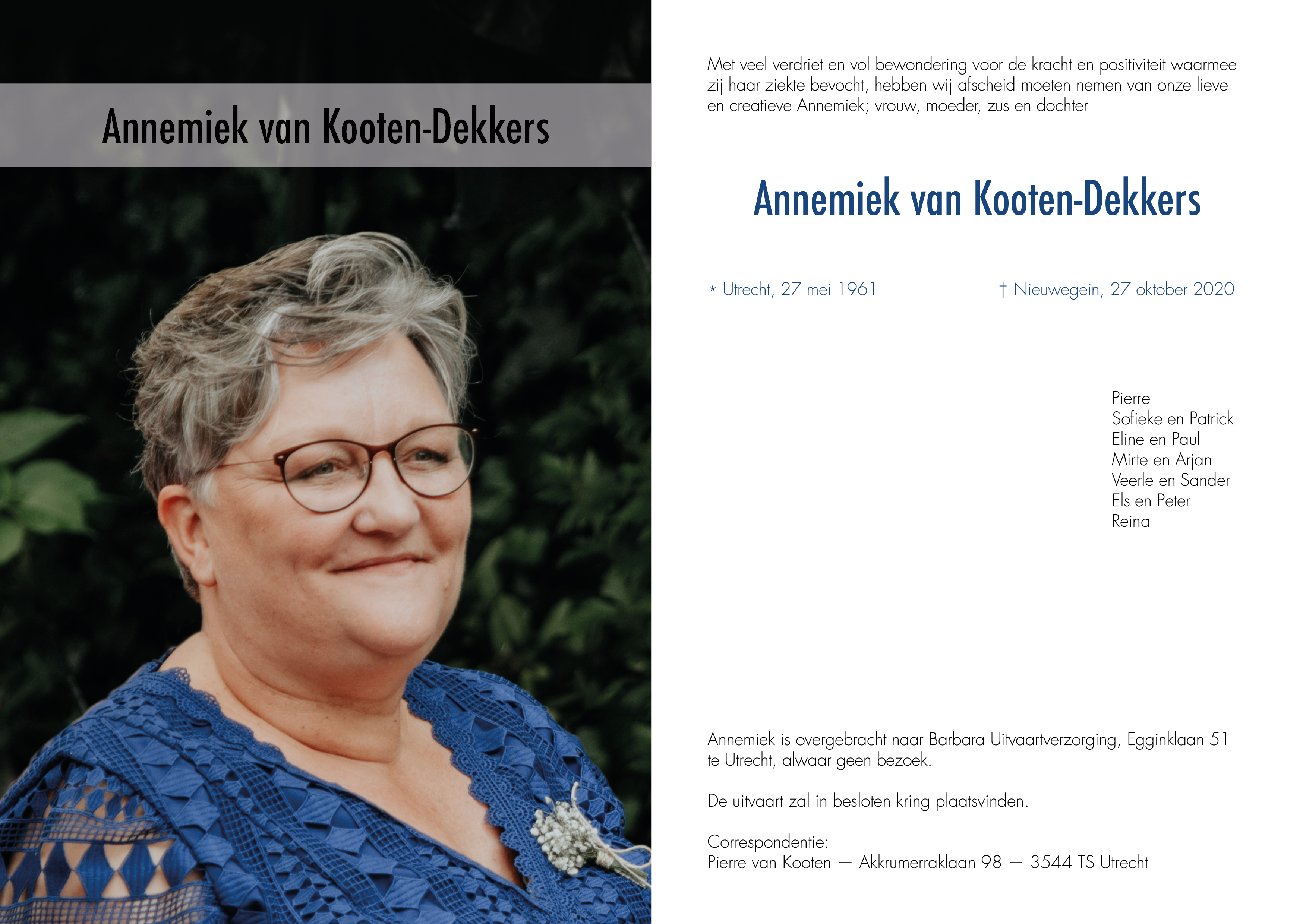 Annemiek van Kooten-Dekkers