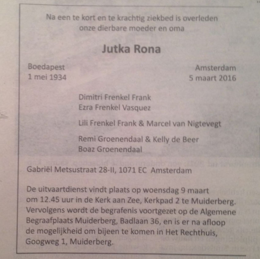 Jutka Rona, Fotografe